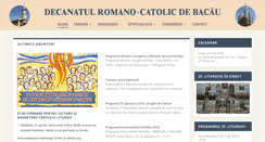 Desktop Screenshot of decanatcatolicbacau.ro